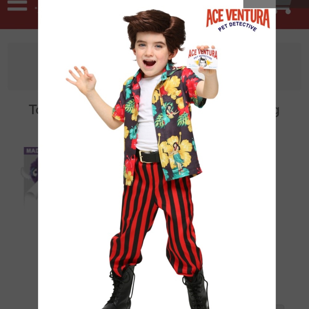 Kids Ace Ventura Halloween costume
